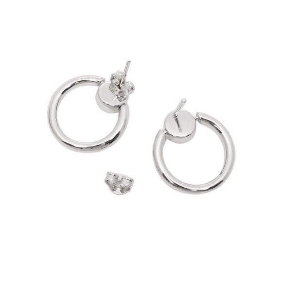 NWT Coach Open Circle Halo Stud Earrings - Picture 2 of 8